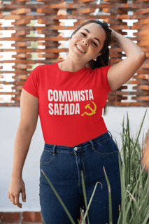 T-shirt Baby Look COMUNISTA SAFADA