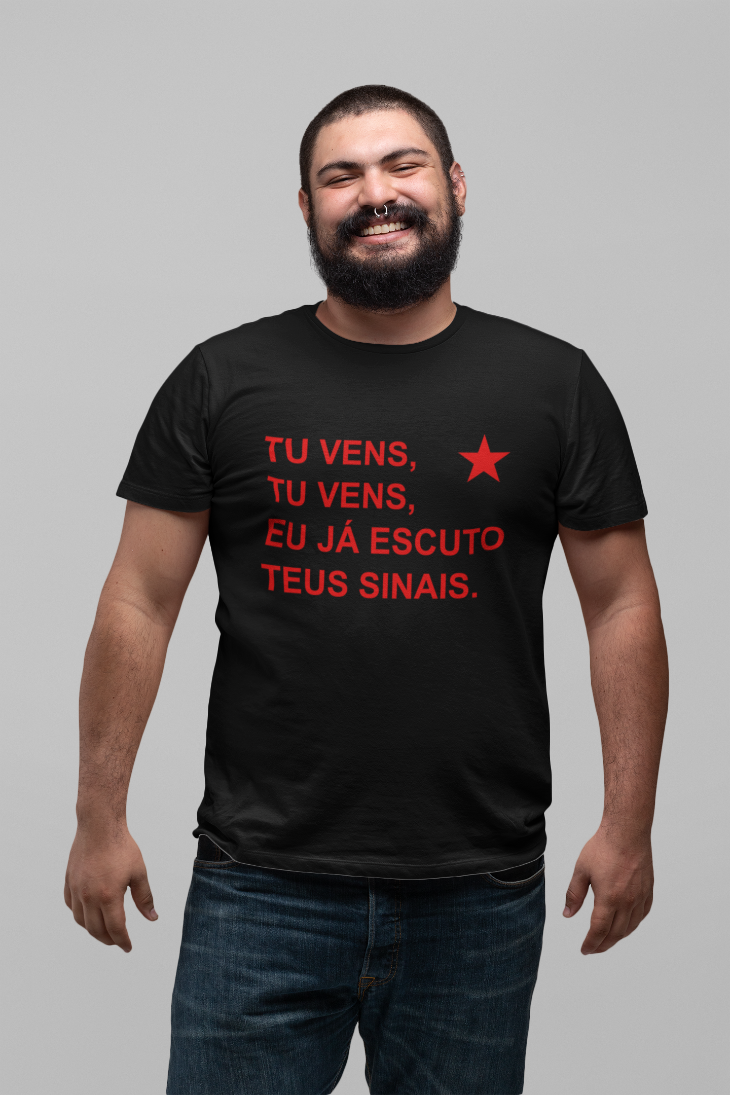 T-shirt Plus Size Teus Sinais