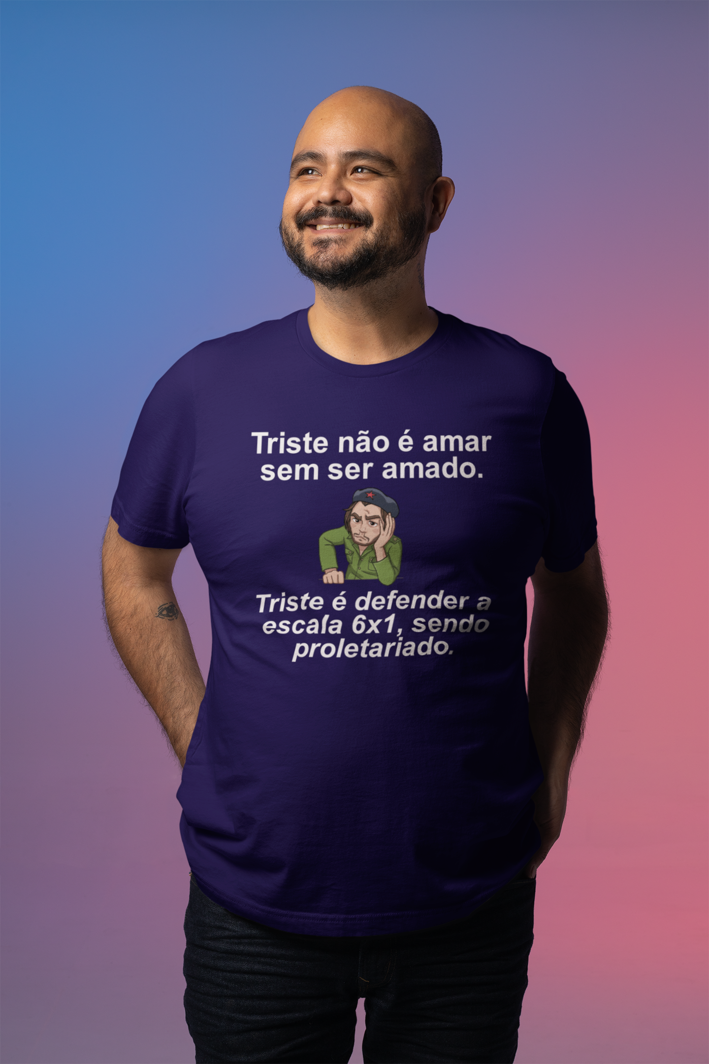 T-shirt Plus Size FIM DA ESCALA 6X1