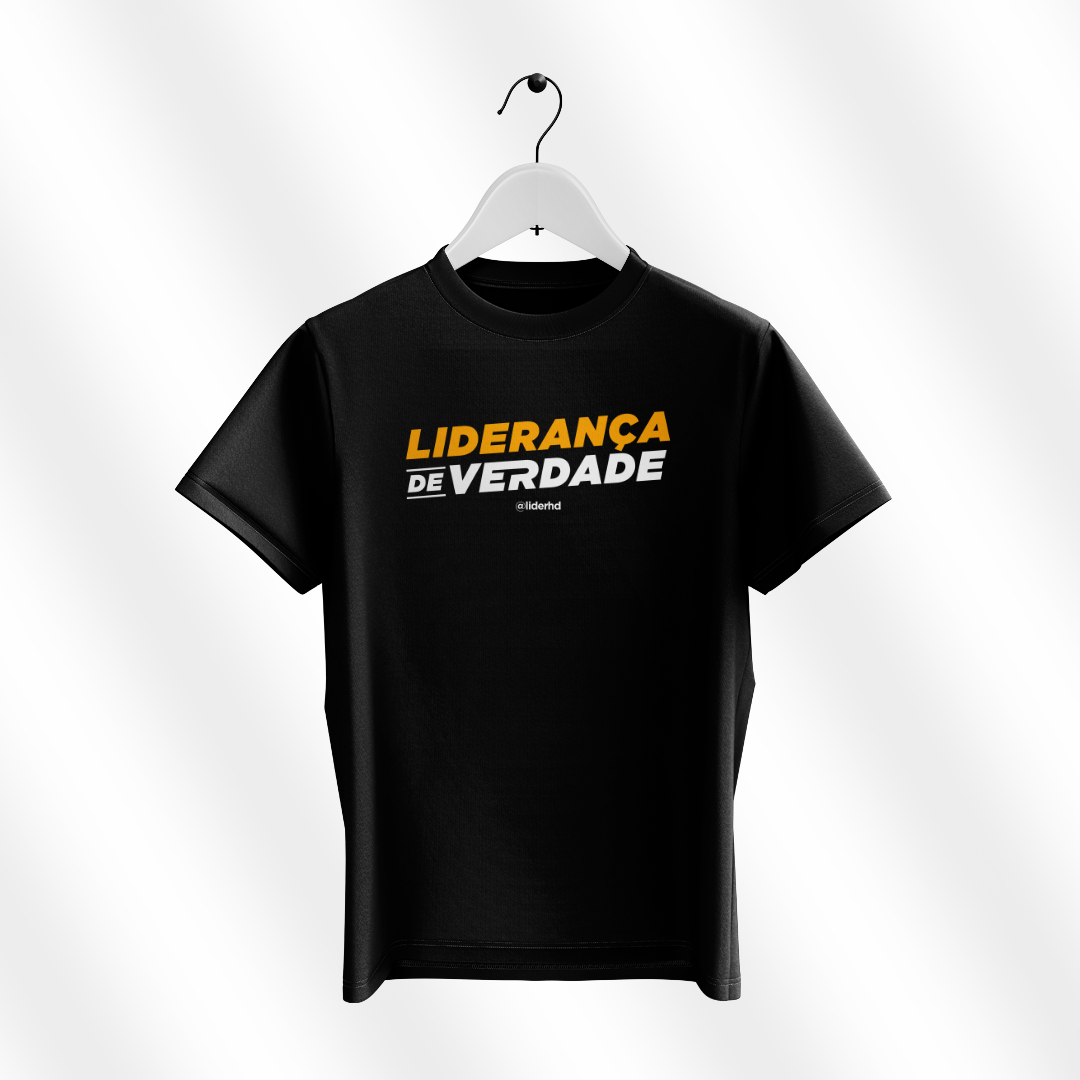 Nome do produto: Camiseta preta - Liderança de Verdade
