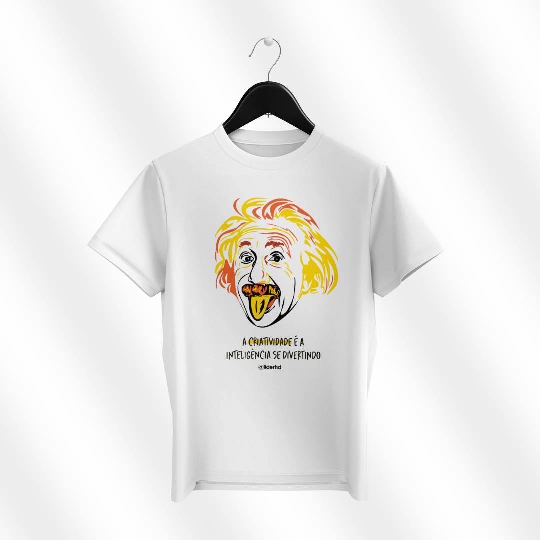 Nome do produto: Camisa - Criatividade, Einstein