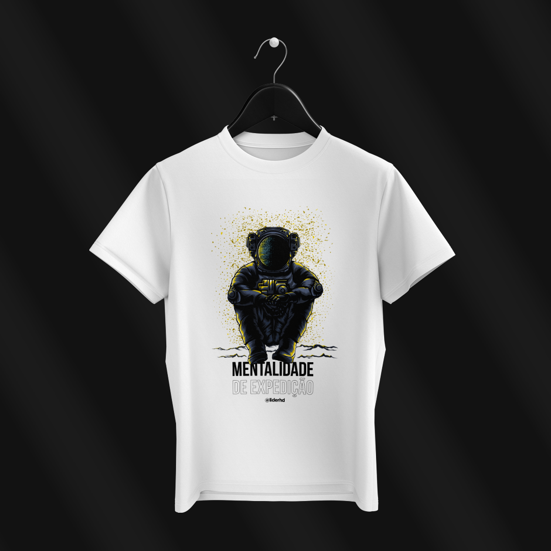 Nome do produto: Camiseta branca - Mentalidade de expedição