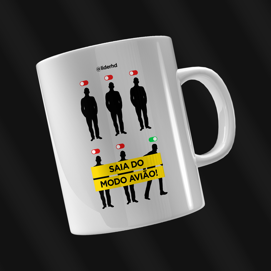Nome do produto: Caneca - Saia do modo avião!