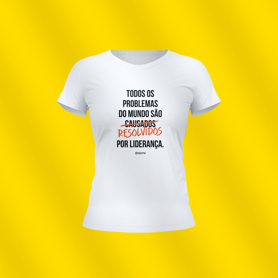 Nome do produto: Baby Look - Todos os problemas do mundo