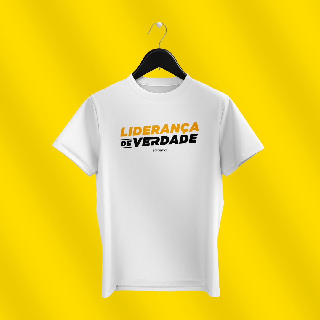 Nome do produto: Camiseta branca - Liderança de Verdade