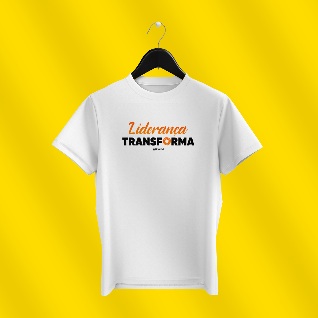 Nome do produto: Camiseta branca - Liderança Transforma