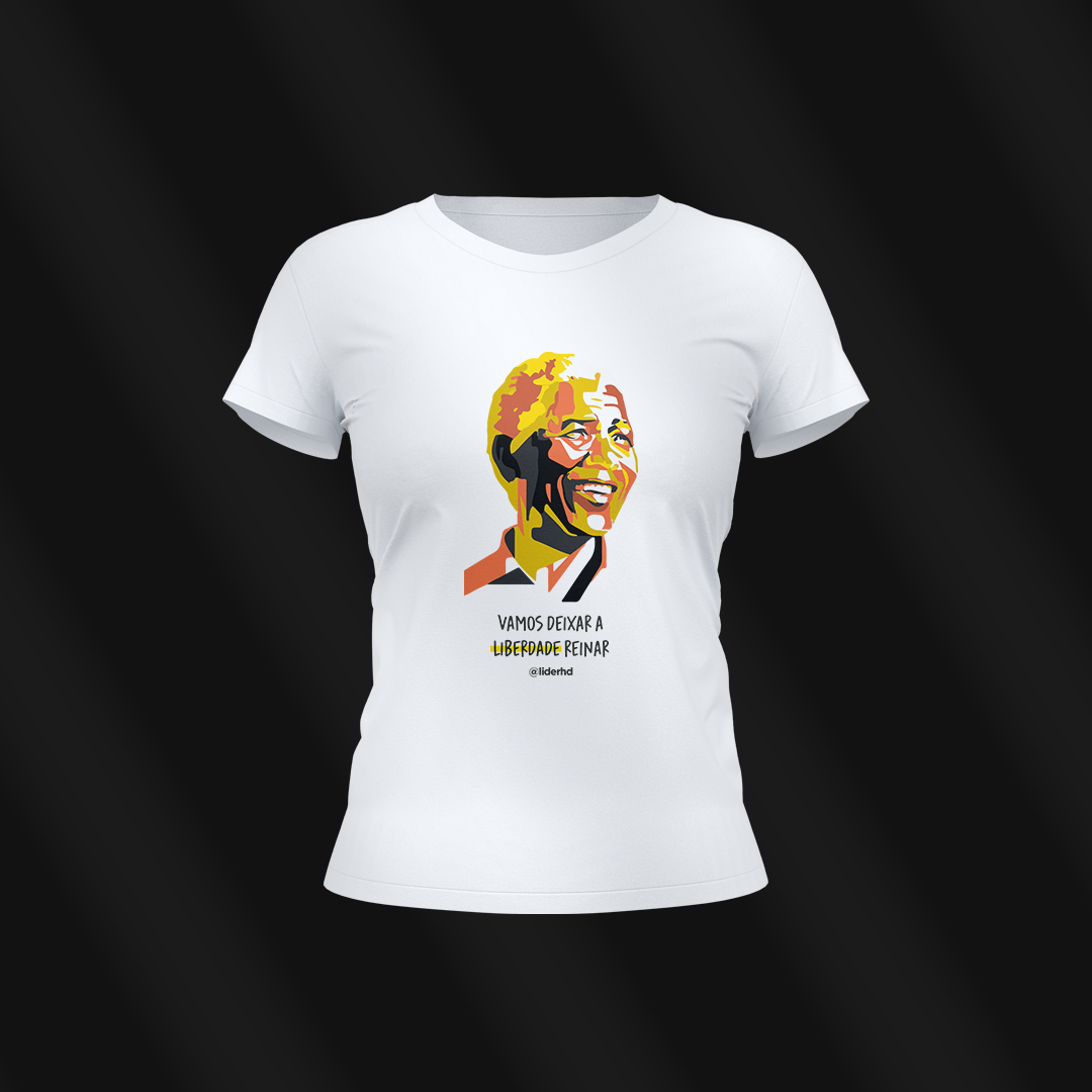 Nome do produto: Baby Look - Liberdade, Mandela