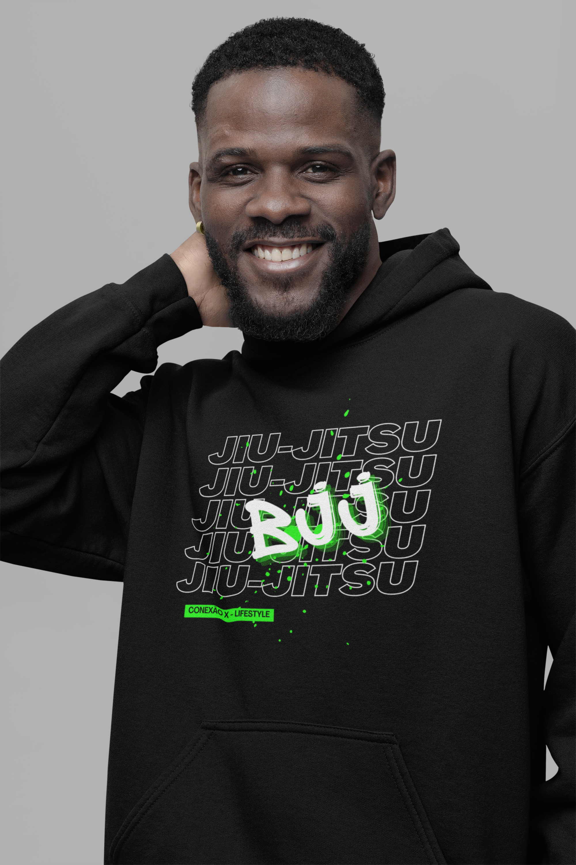 Nome do produto: Moletom Canguru BJJ - Unissex