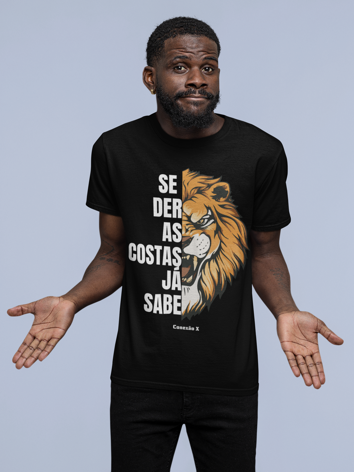 Nome do produto: Camiseta se Der as Costas já Sabe
