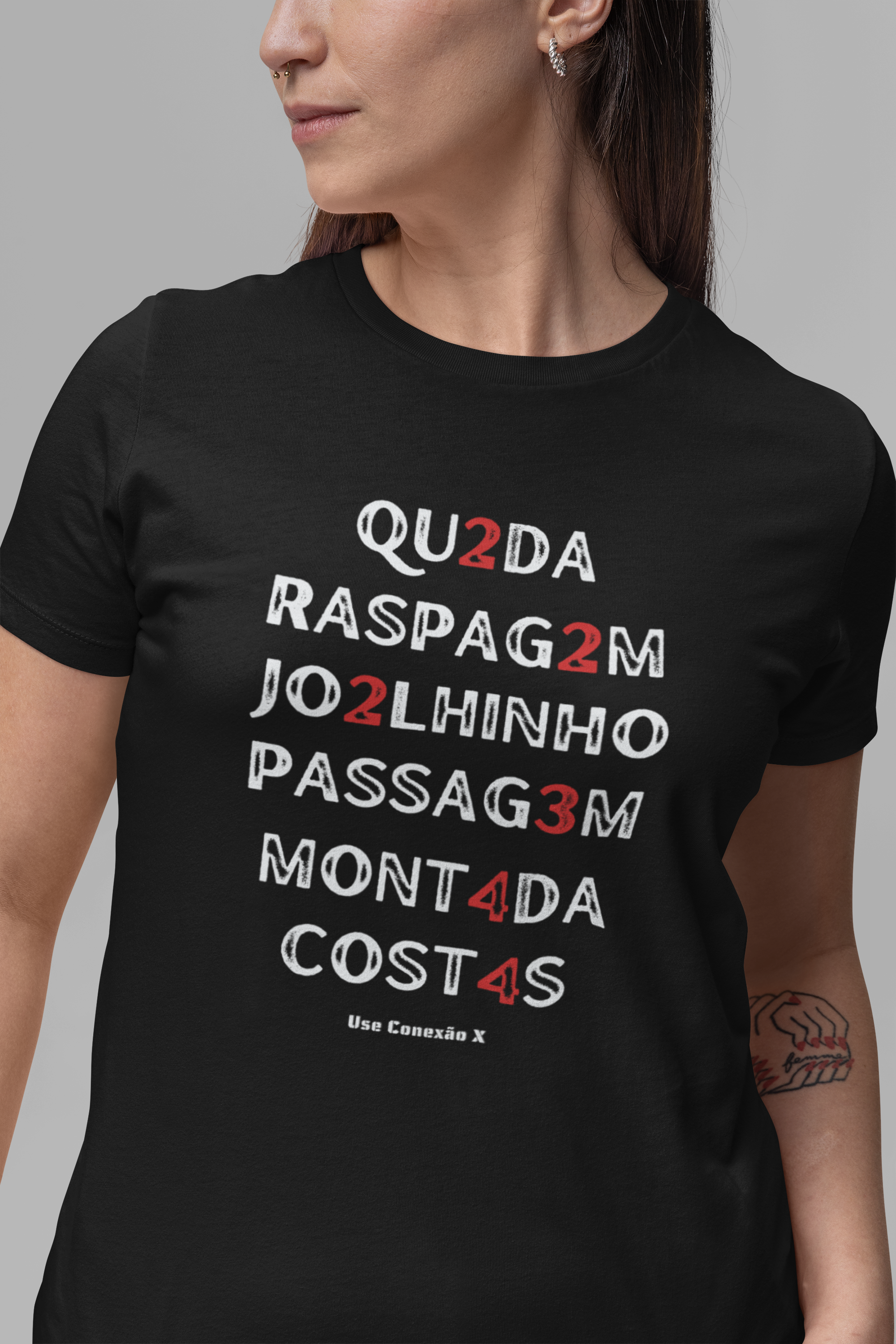Nome do produto: Camiseta Pontuação - Feminina 