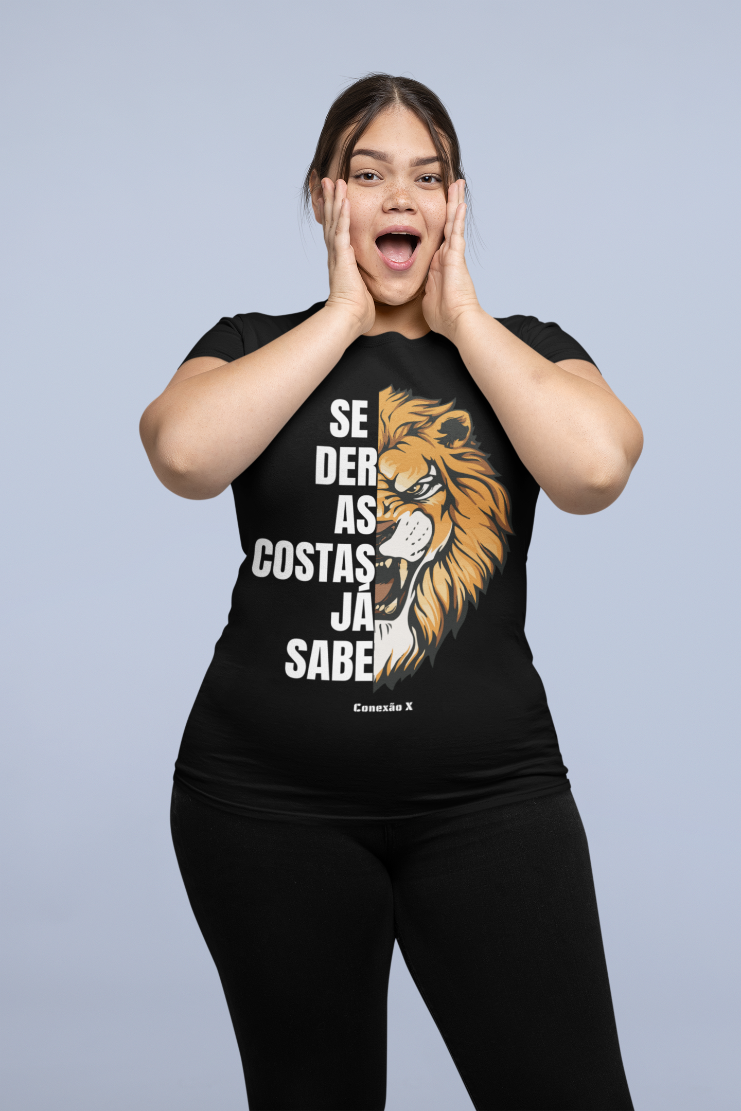 Nome do produto: Camiseta se Der as Costas já Sabe