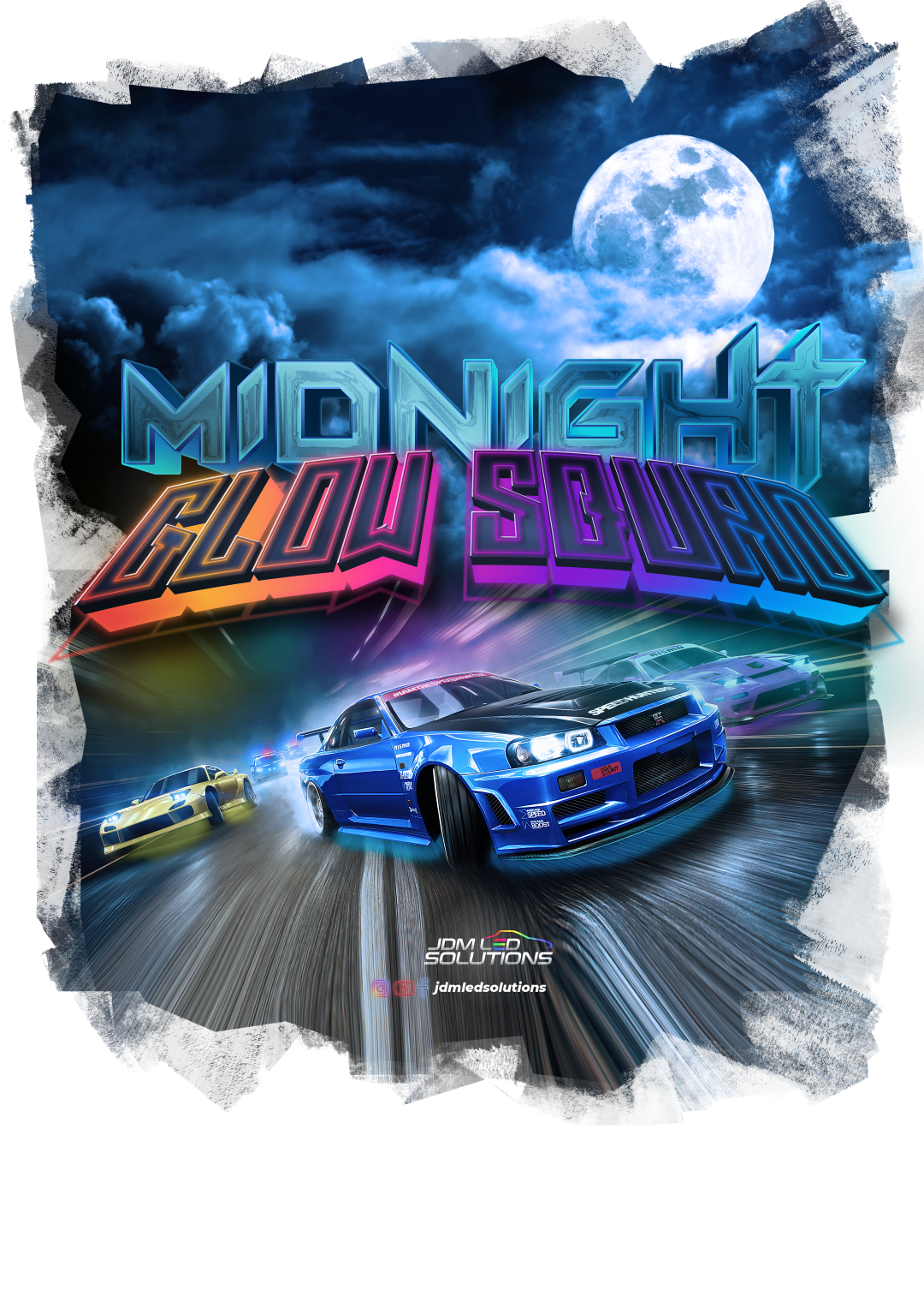 Nome do produto: Cam. Unissex - Midnight Glow Squad - JDM Led