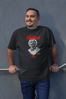 Camiseta Plus Size Almirante Negro Branca