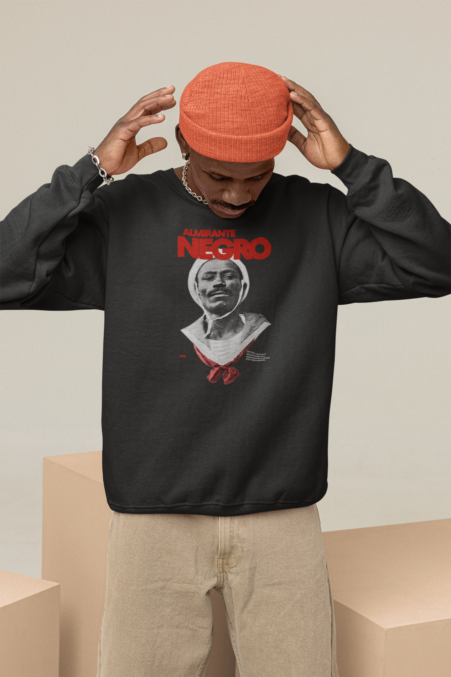 Moletom Almirante Negro Preto