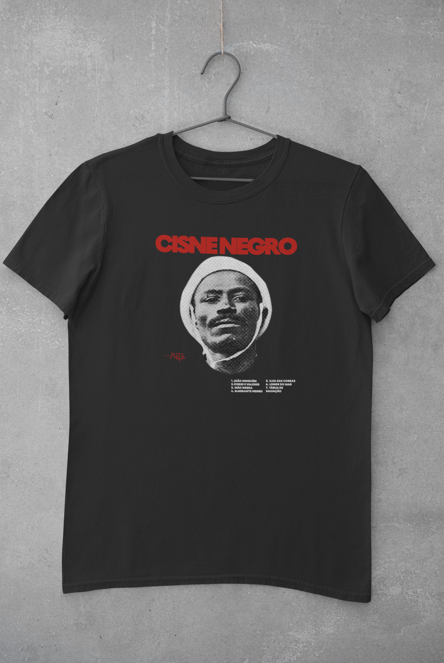 Nome do produto: Camiseta Cisne Negro Preta
