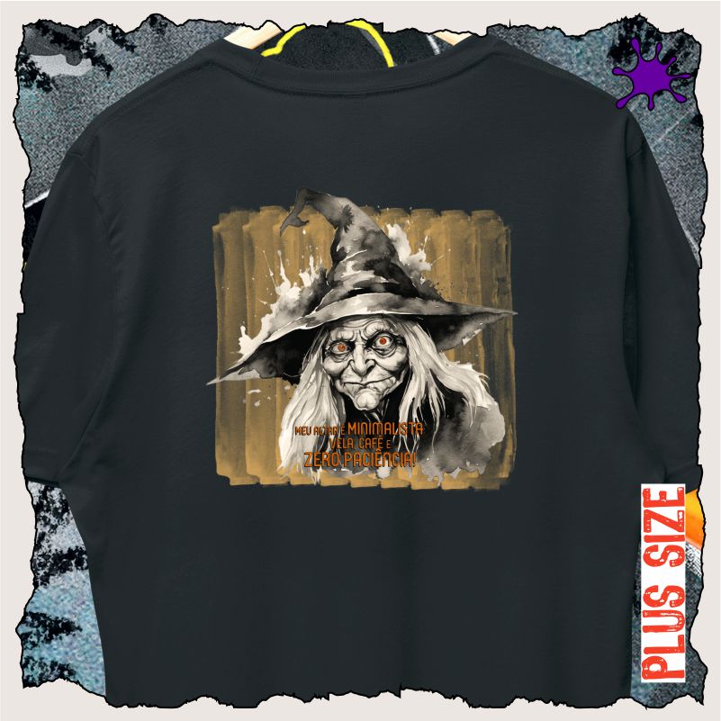 Camiseta Plus Vela, café e zero paciência