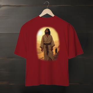Camiseta Oversized - Jesus no deserto M1 (Unisex)