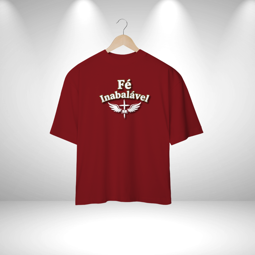  Camiseta Oversized - Fé inabalavel (Unisex)
