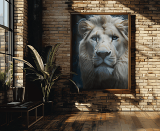 Leões-Confiança - Não acompana moudura