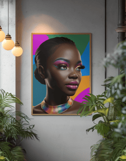 Modelo- Aquarela -Serenidade.  Não acompanha a moudura