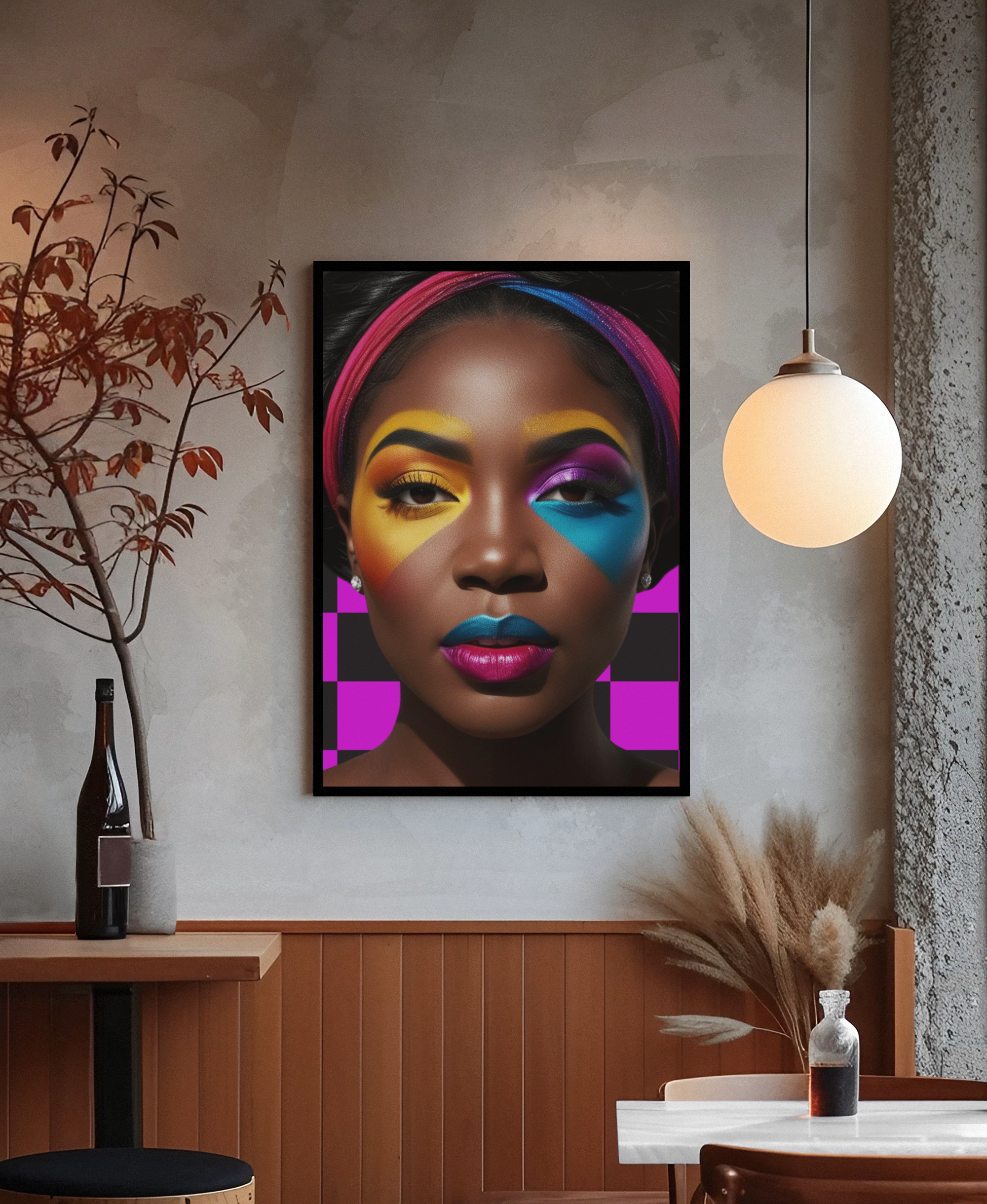 Modelo- Aquarela-inspiração,  Não acompanha a moudura