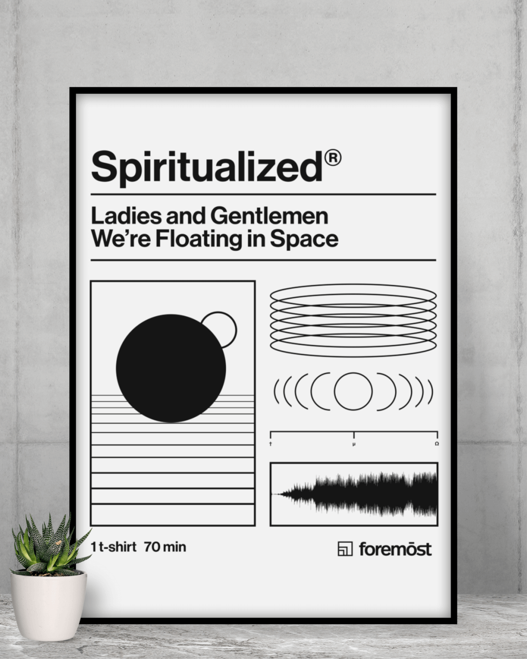 Nome do produto: Poster A2 Spiritualized  Ladies and Gentlemen We Are Floating in Space 