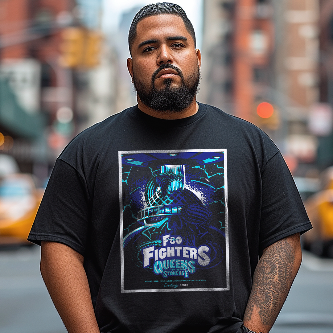 Nome do produto: Camiseta Plus Size - Queens Of The Stone Age