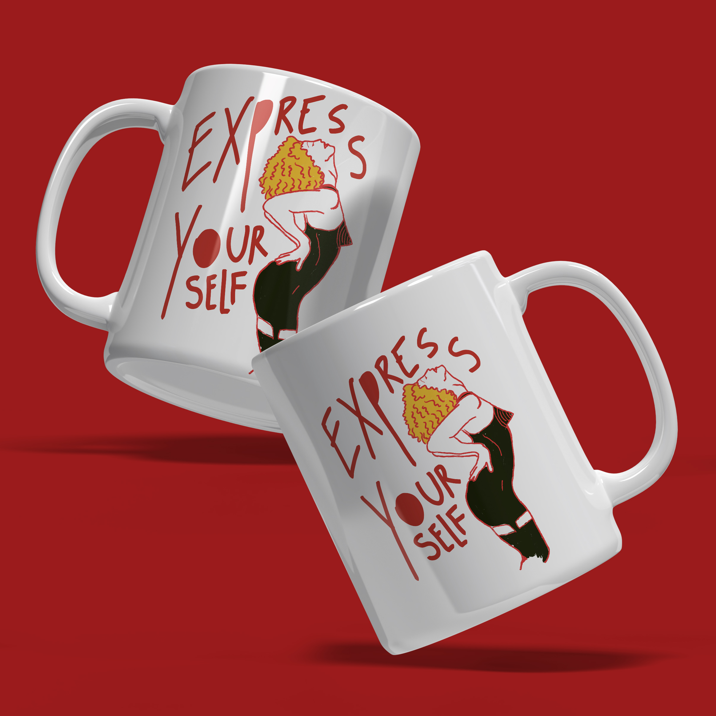 Caneca Desenho Express Yourself (Madonna)