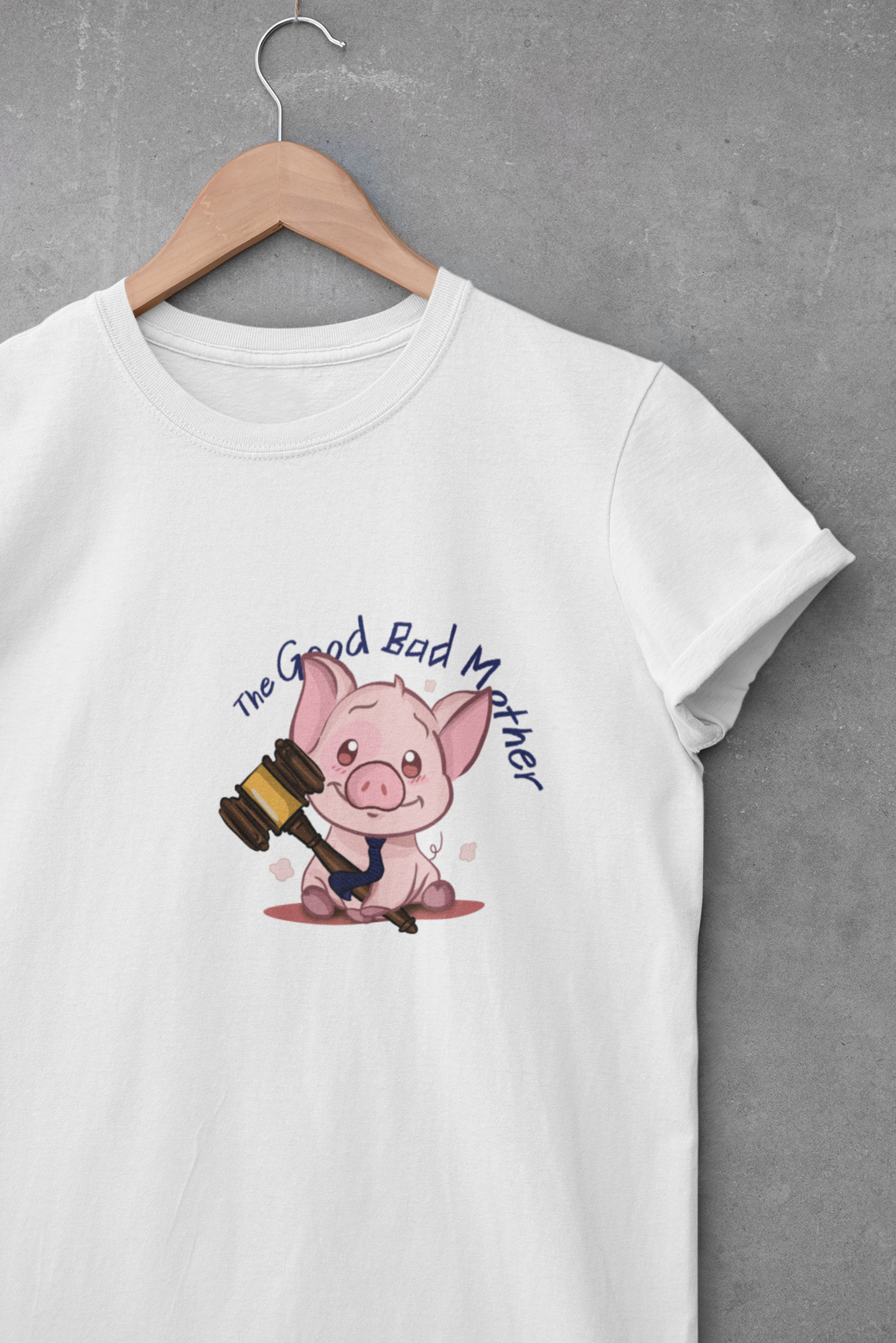 Nome do produto: Pig - Branca (estampa peito) [THE GOOD BAD MOTHER]