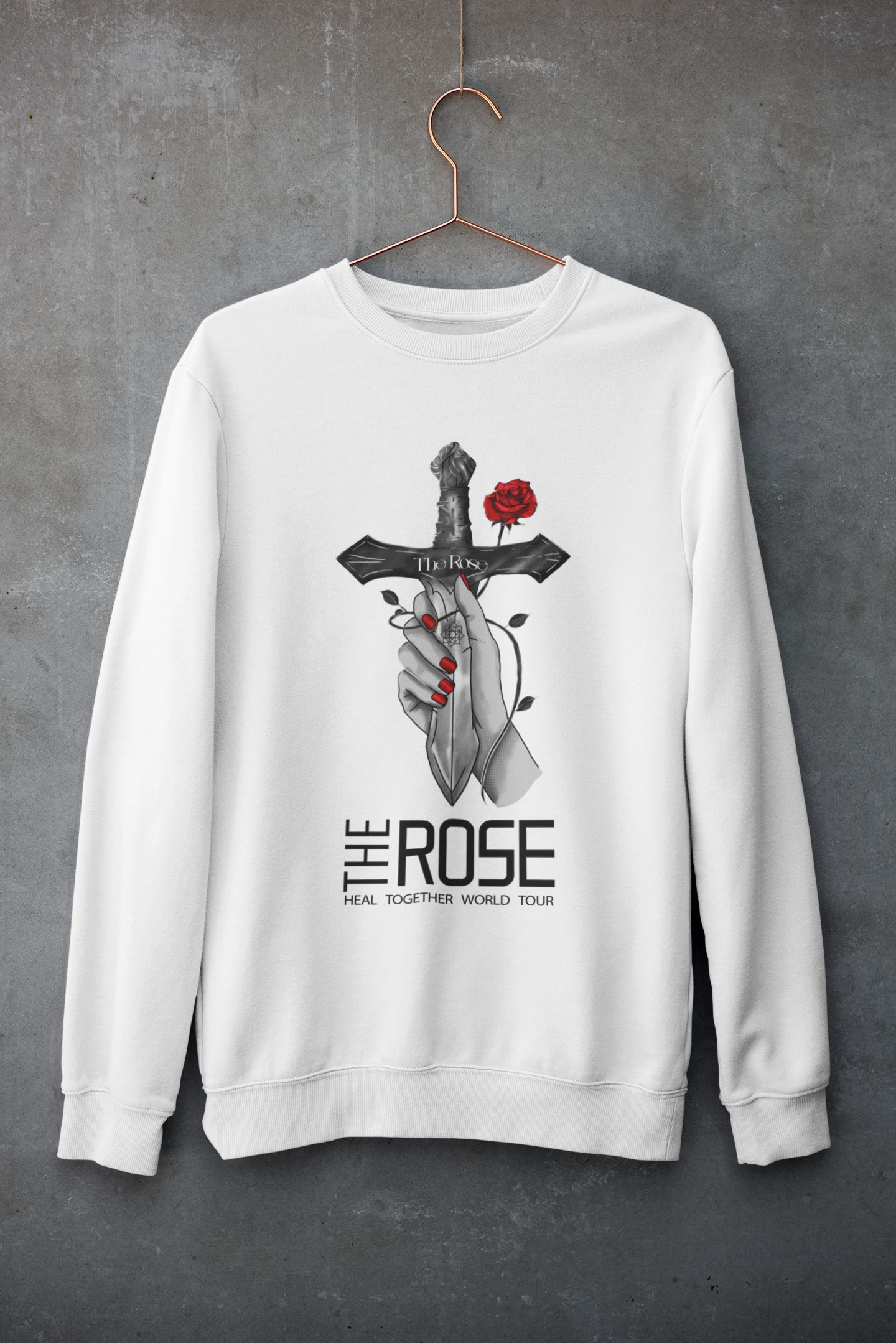 Nome do produto: THE ROSE - Moletom (branco)