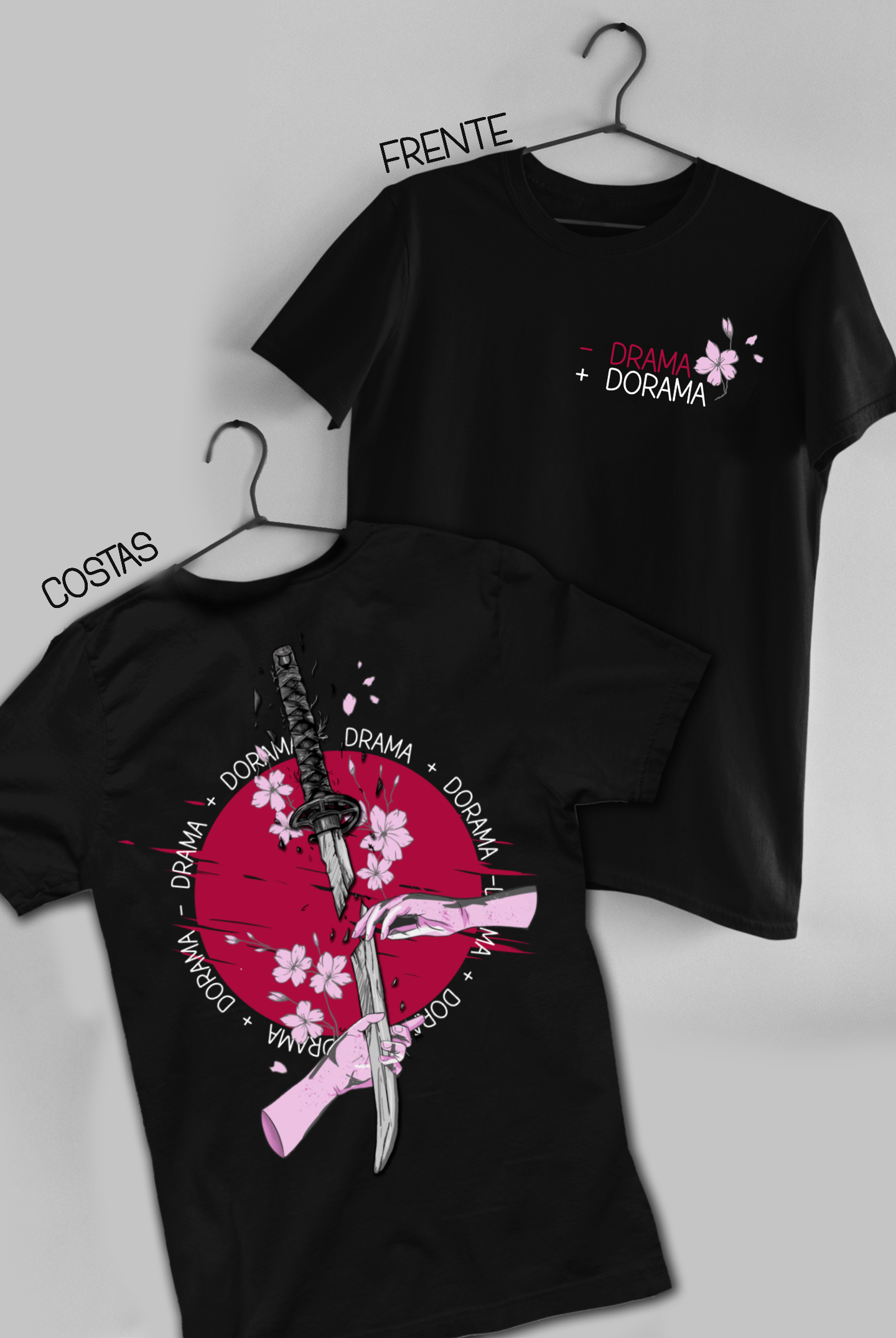 Nome do produto:  - Drama + Dorama - Preta [COLEÇÃO DORAMEIRA]
