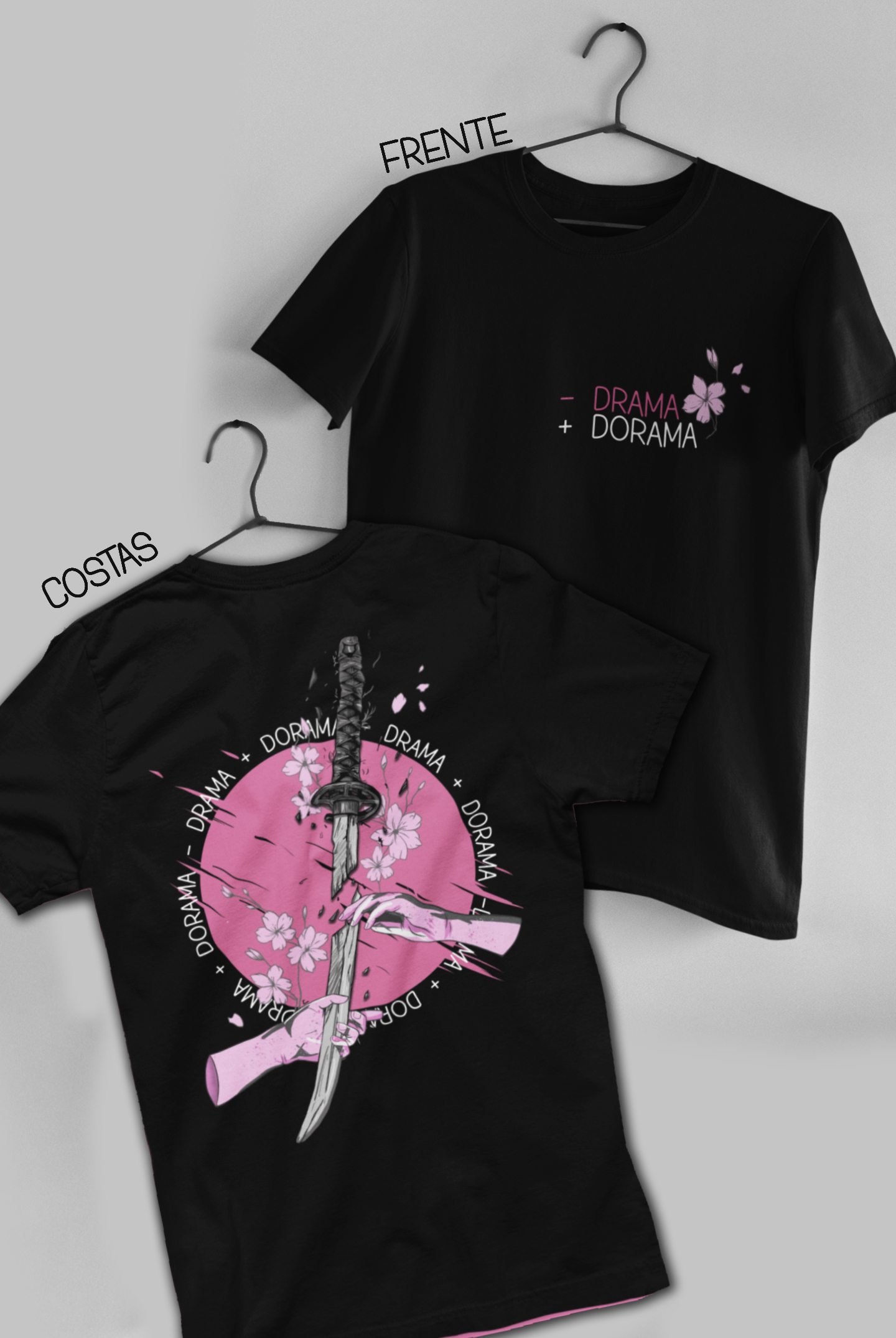 Nome do produto:  - Drama + Dorama - Preta [COLEÇÃO DORAMEIRA]