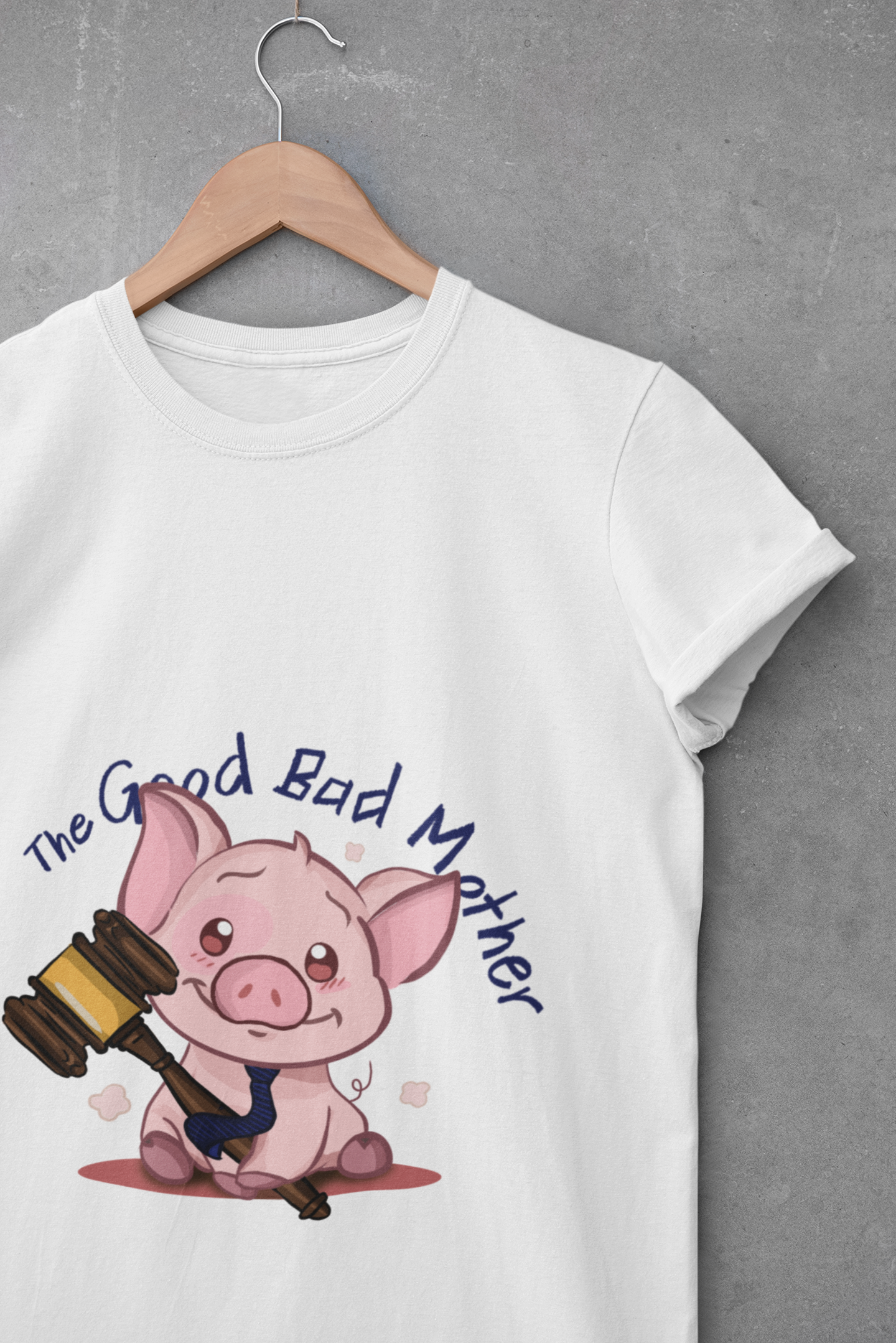 Nome do produto: Pig - Branca (estampa grande) [THE GOOD BAD MOTHER]