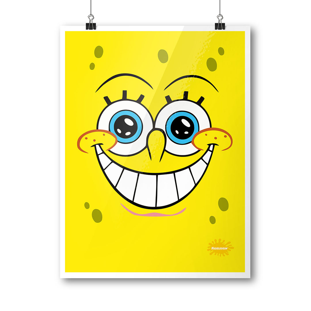 Nome do produto: Poster Bob Esponja Sorriso