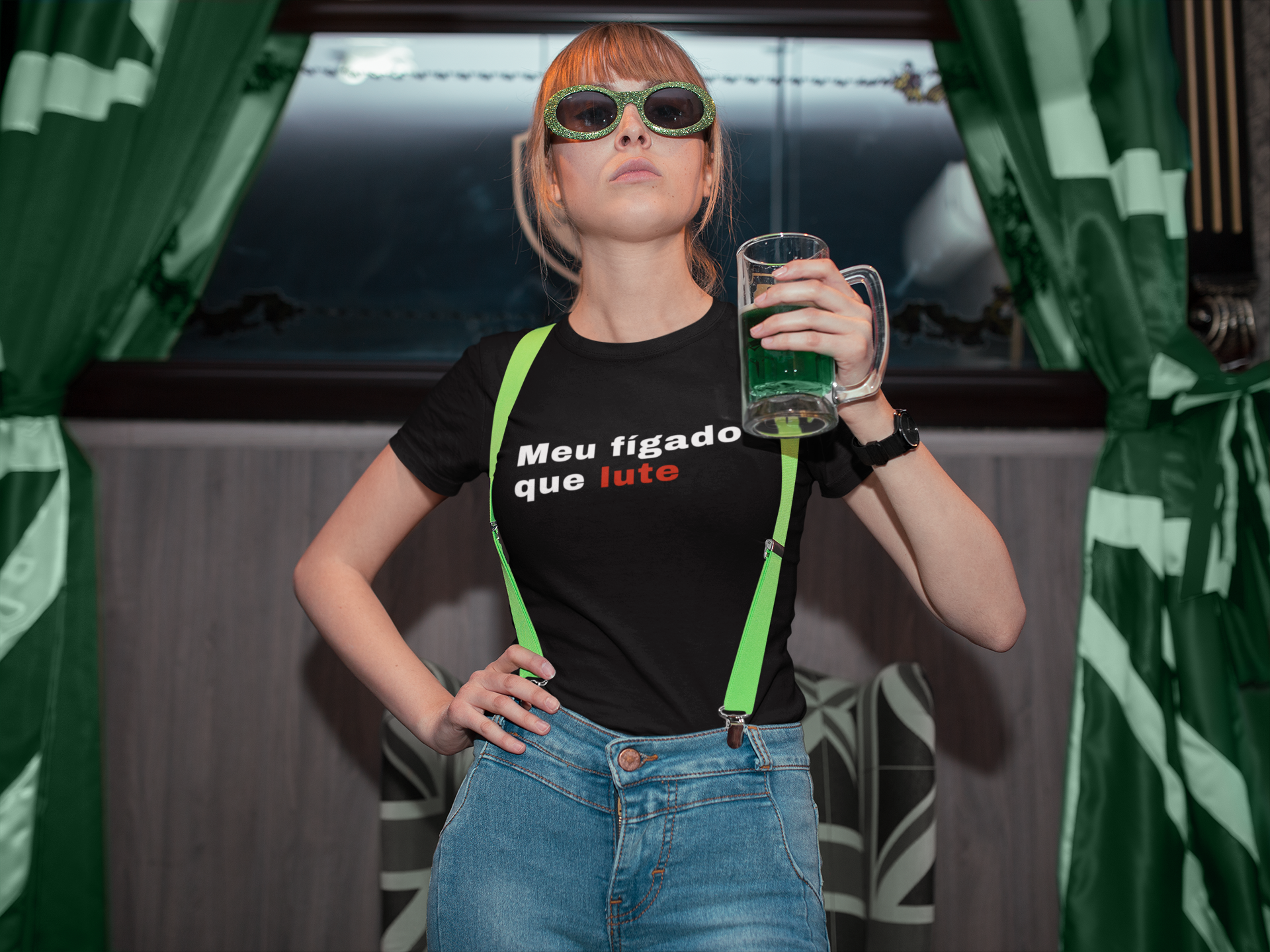 Camiseta Feminina Buteco - Meu fígado que lute.