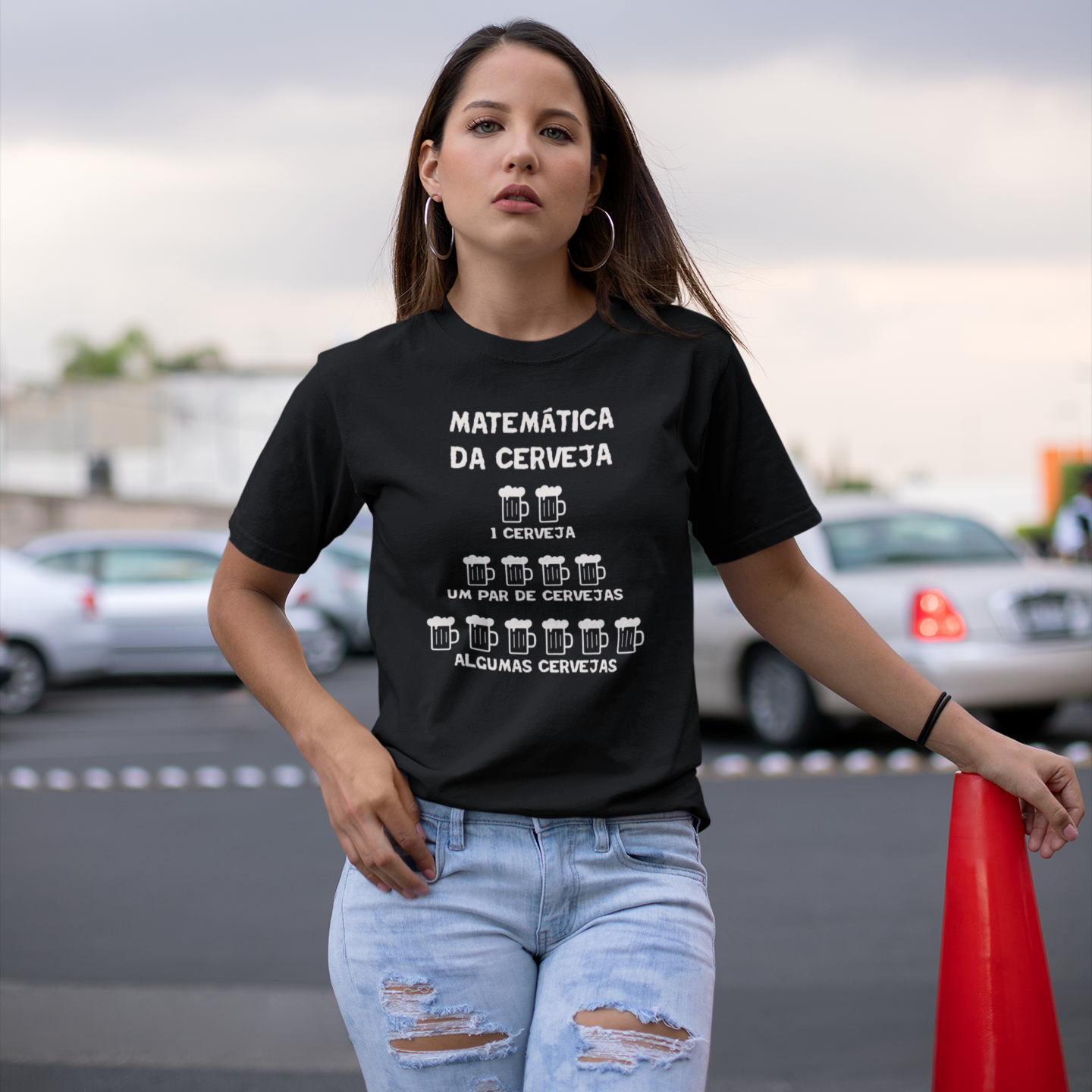 Camiseta Feminina Buteco - A sorte está comigo.