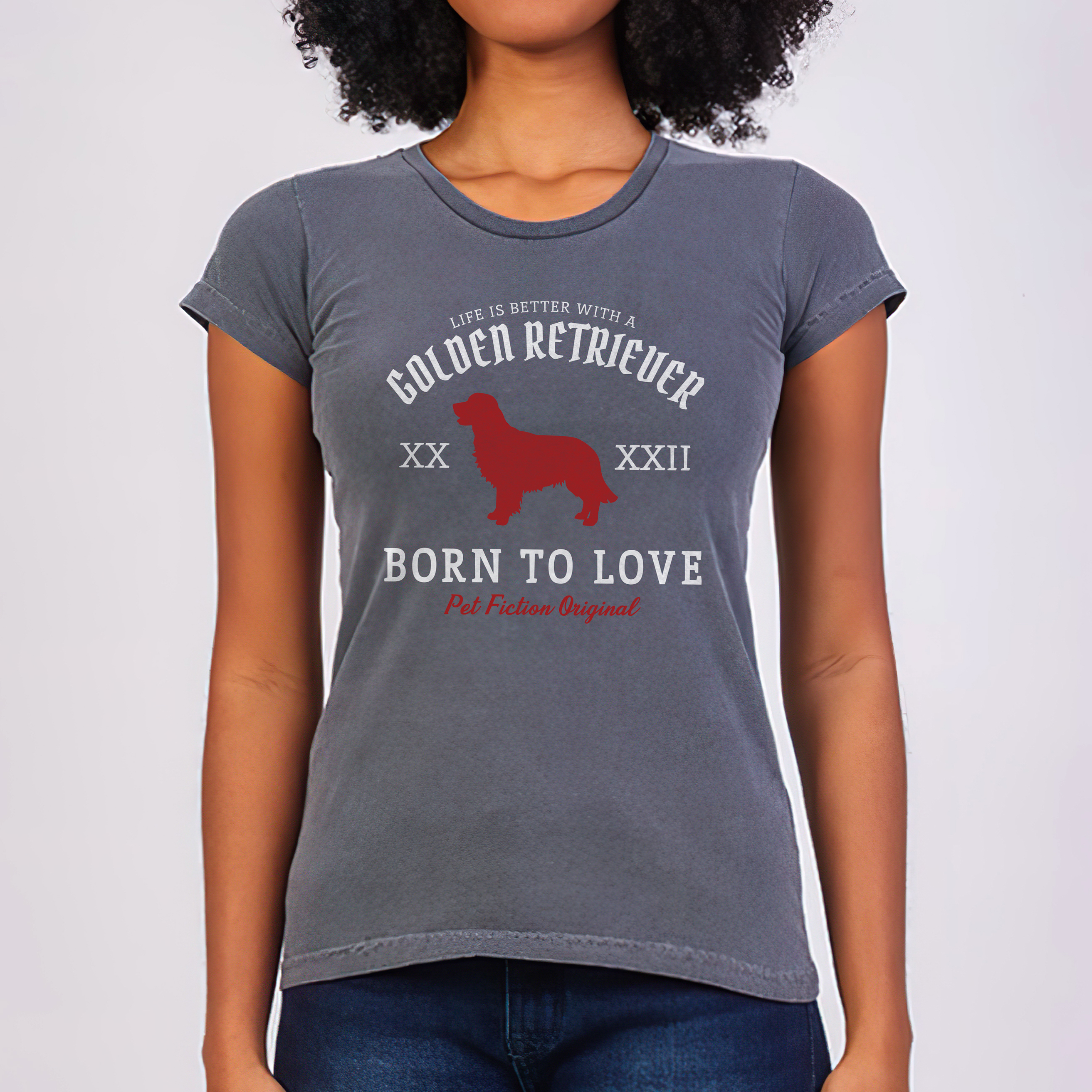 Nome do produto: LIFE IS BETTER GOLDEN RETRIEVER - BABYLOOK ESTONADA