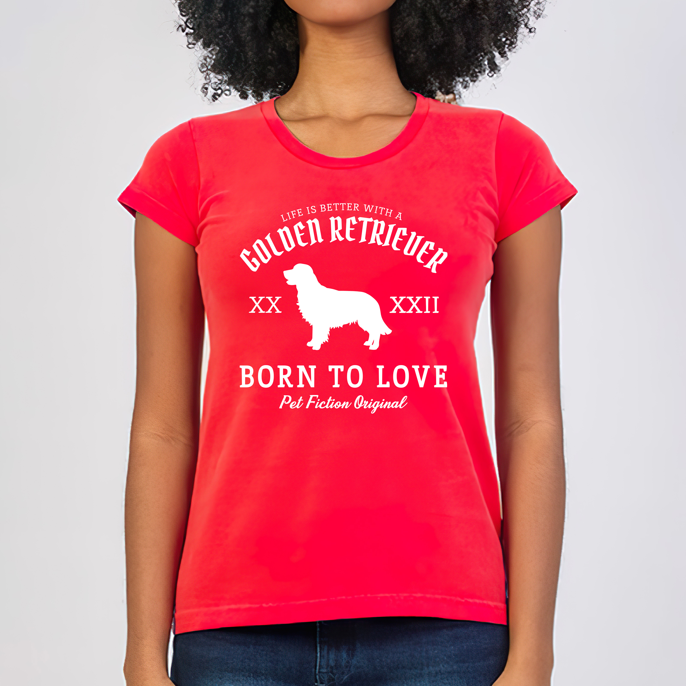 Nome do produto: LIFE IS BETTER GOLDEN RETRIEVER - BABYLOOK ESTONADA