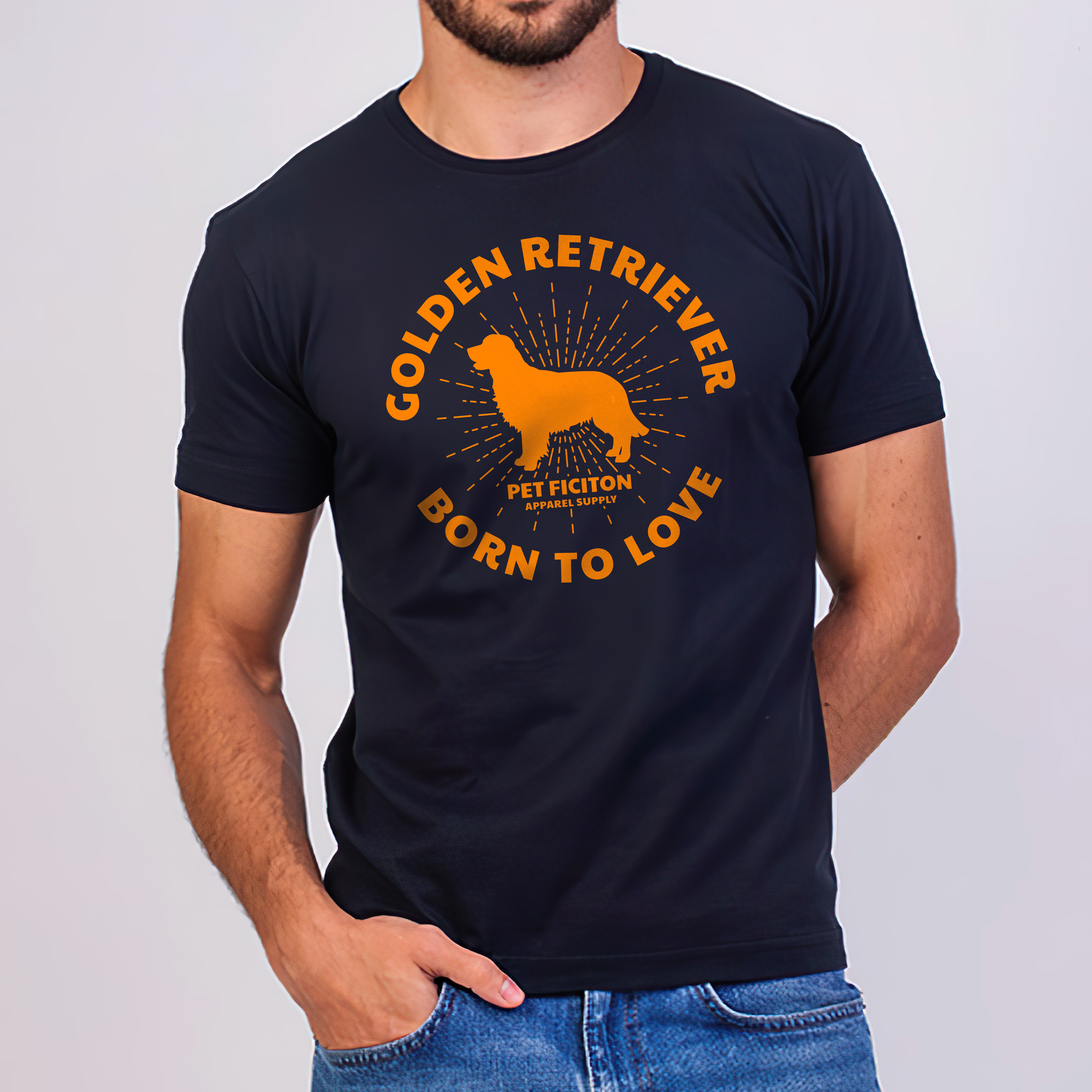 Nome do produto: GOLDEN RETRIEVER SILHOUETTE - UNISSEX