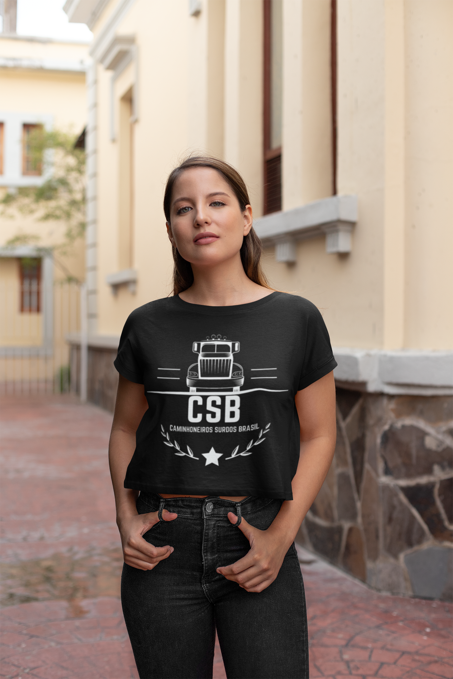 Nome do produto: CAMISETA CBS CROPPED FEMININA