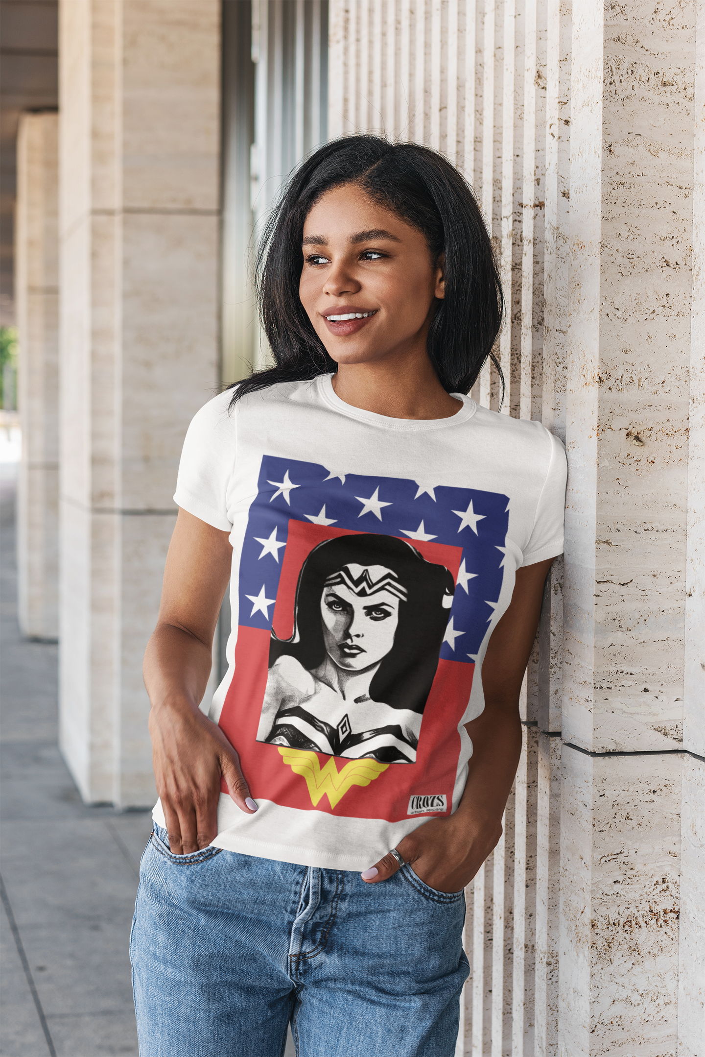 Nome do produto: Baby Long Mulher Maravilha