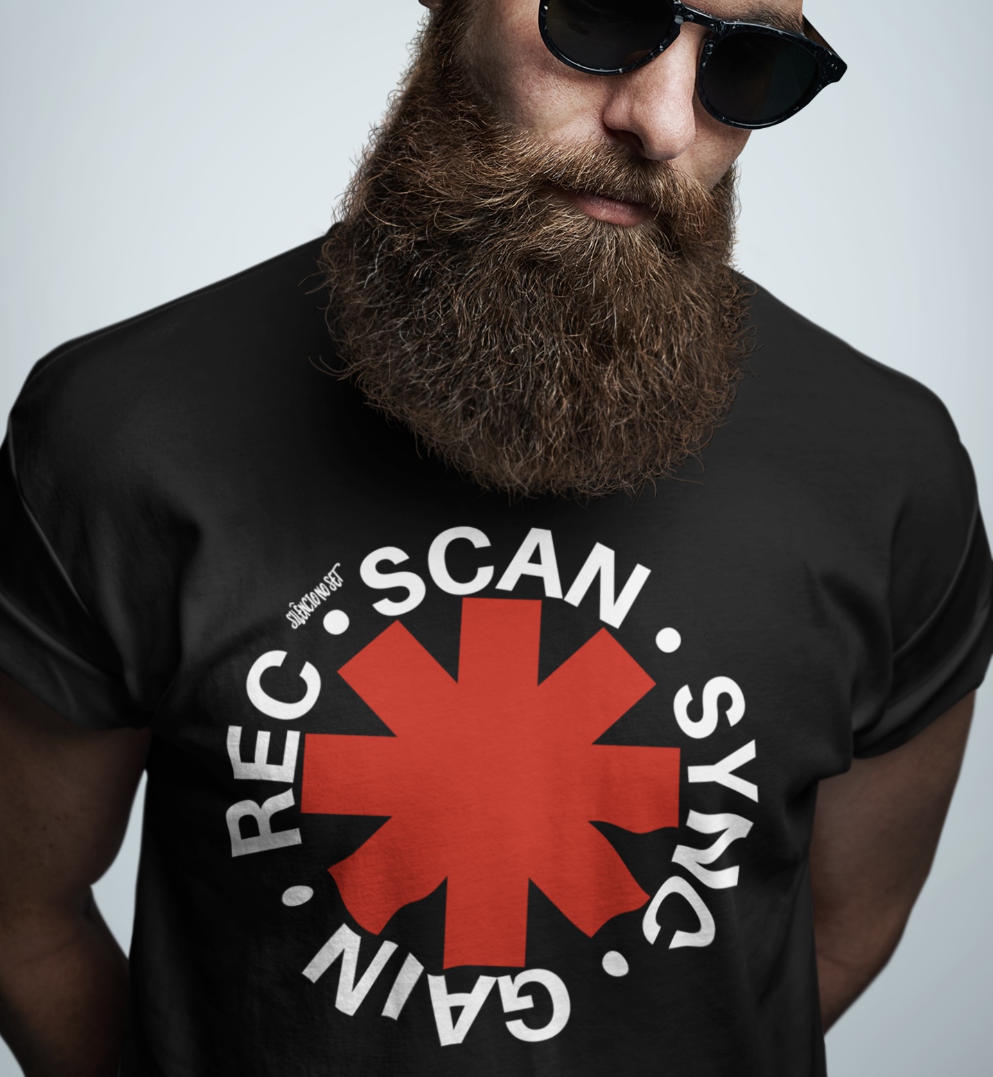 Nome do produto: Camiseta Scan Sync Gain Rec | Preta