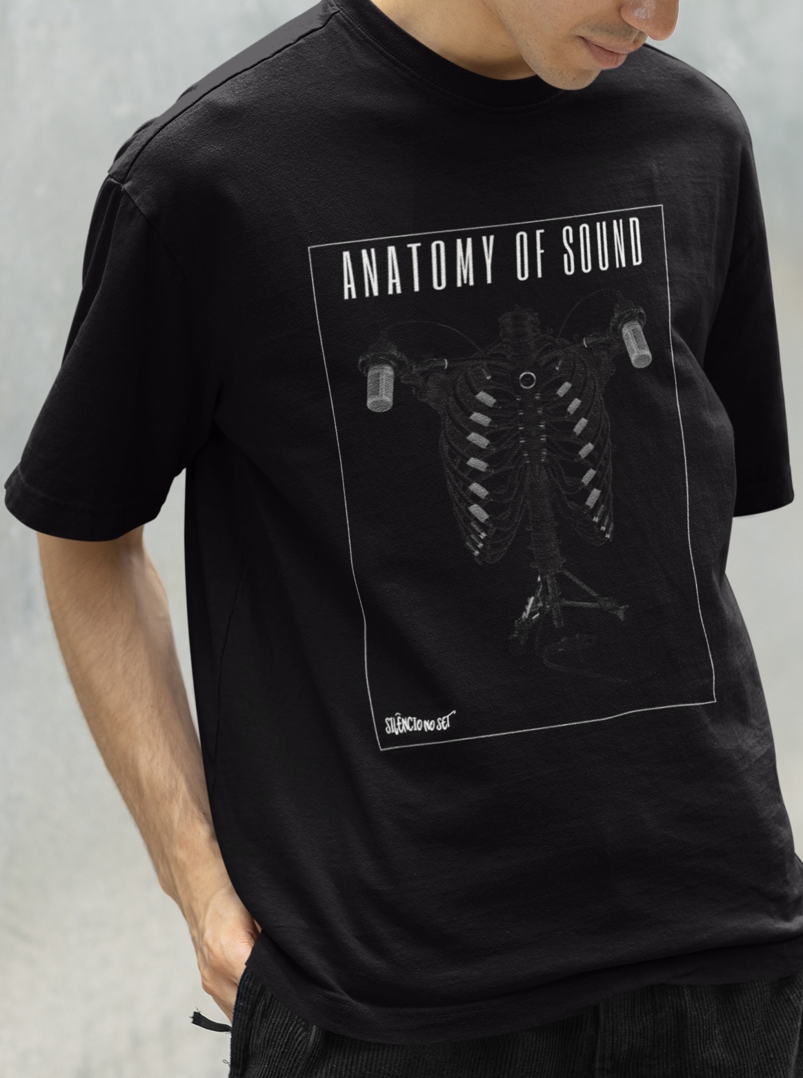 Nome do produto: Camiseta Esqueleto | Preta