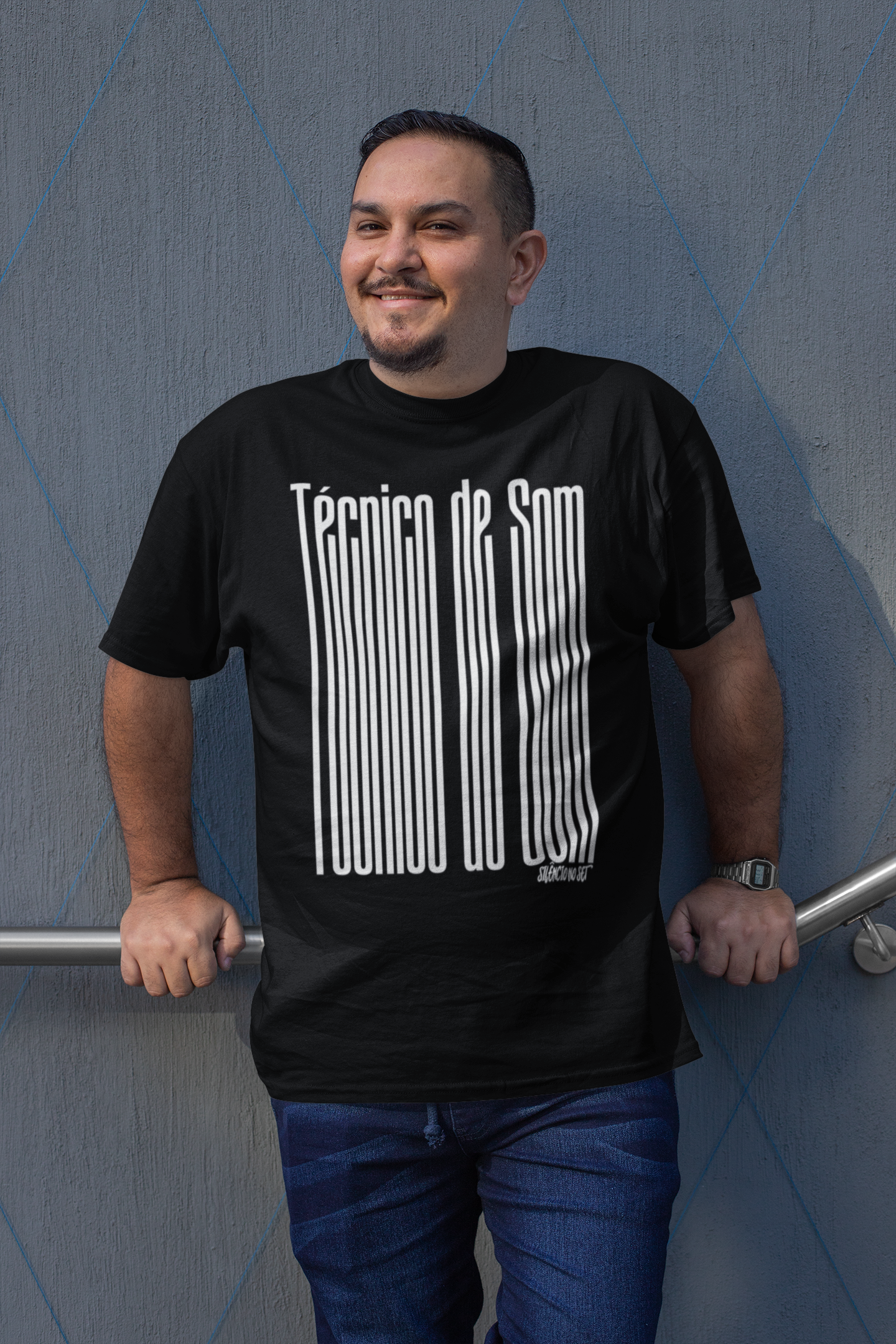 Nome do produto: Camiseta Plus Size Técnico de som II | Preta