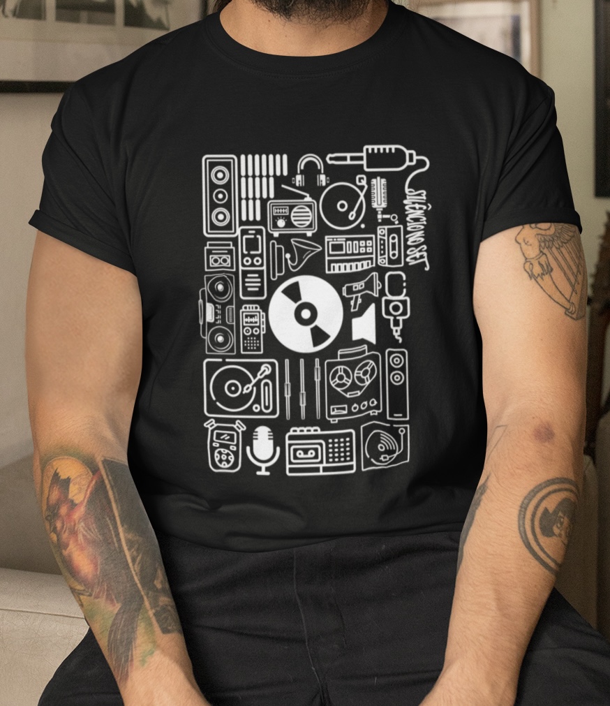 Nome do produto: Camiseta ícones | Preta 