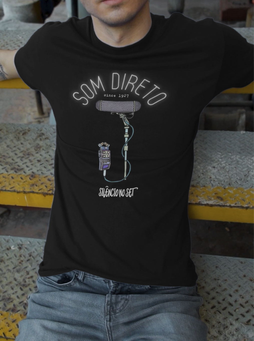 Nome do produto: Camiseta Direcional e Gravador II  | Preta