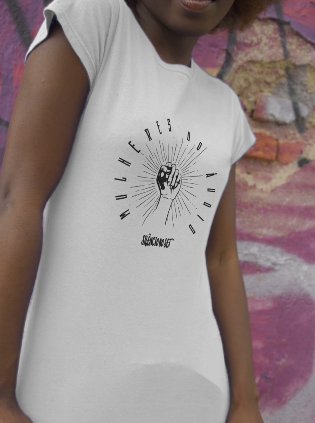 Nome do produto: Baby Long Mulheres do áudio II | Branca | Cinza