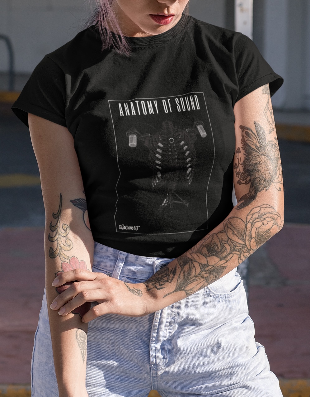 Nome do produto: Baby Long  Esqueleto | Preta