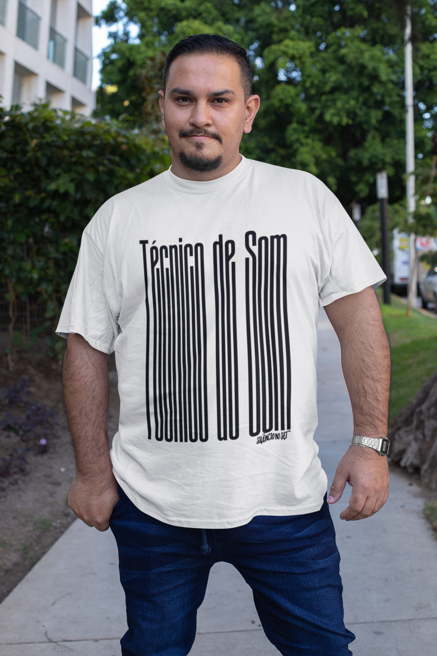 Nome do produto: Camiseta Plus Size Técnico de som II | Branca