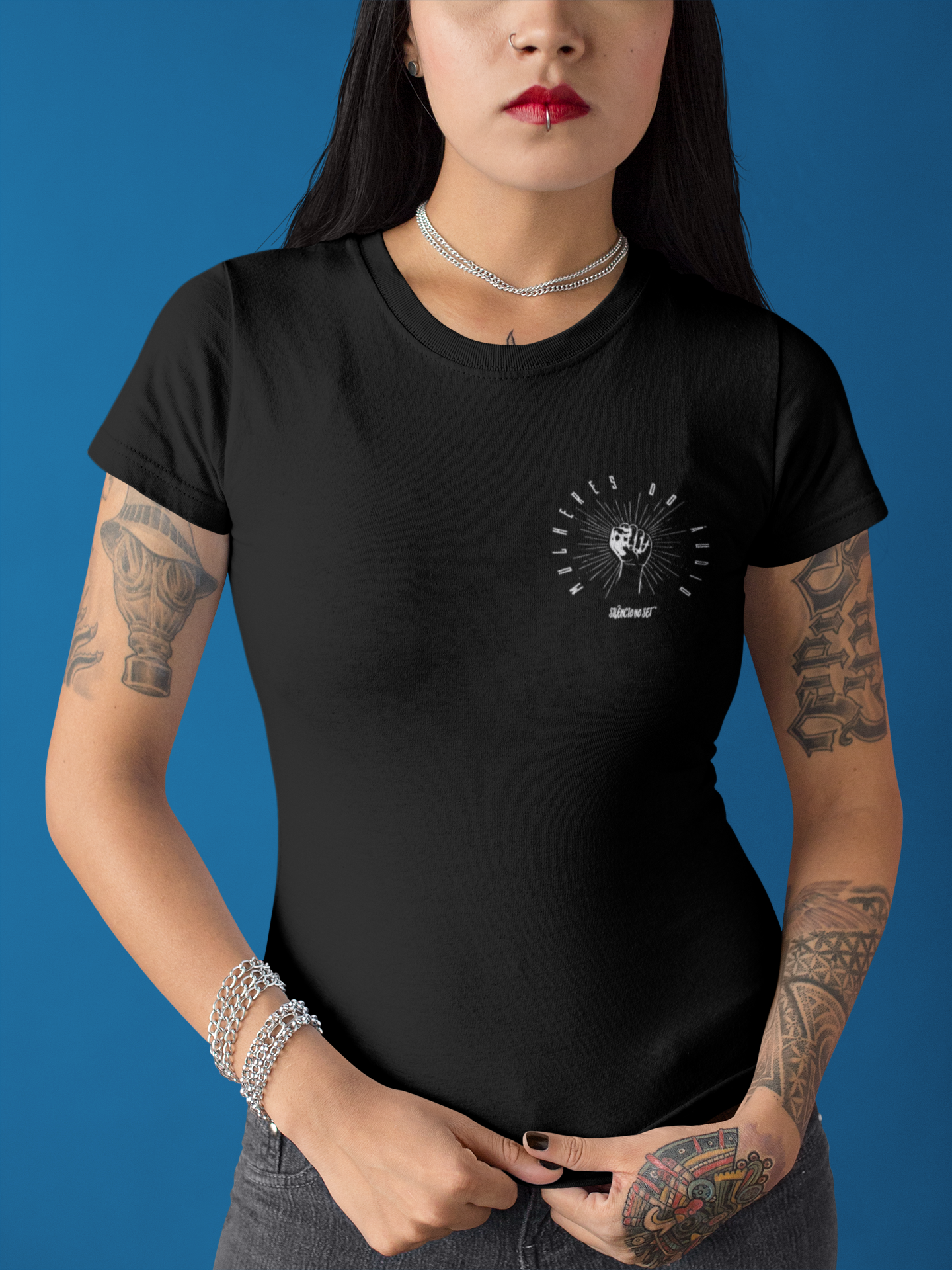 Nome do produto: Baby Long Mulheres do áudio I | Preta